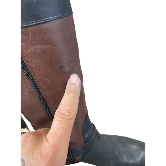 Ralph Lauren Womens Brown Leather Knee-High Equestrian Riding Boots 7B SKU 8964 - Picture 3 of 16